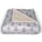 Gray Forest Pattern 50x60 Sherpa Fleece Blanket